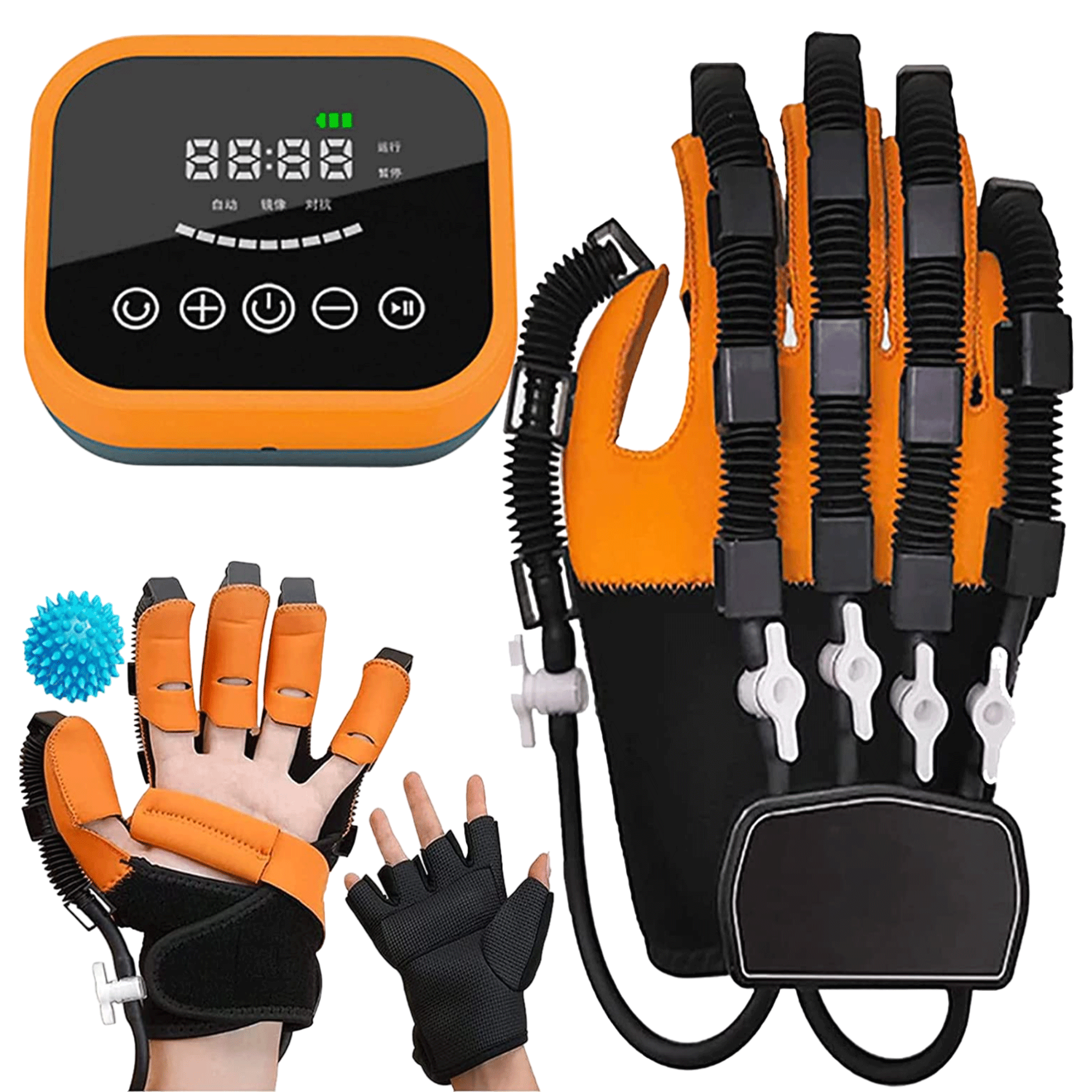 Hand and finger training and rehabilitation device