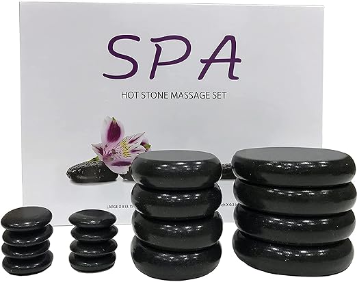 Heated massage stones