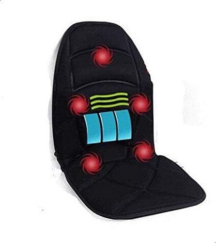 Image for Massage Chair for Car and Home, Classic Style, Black, Quilted, 12V, 1kg, Relaxing, Massage Function