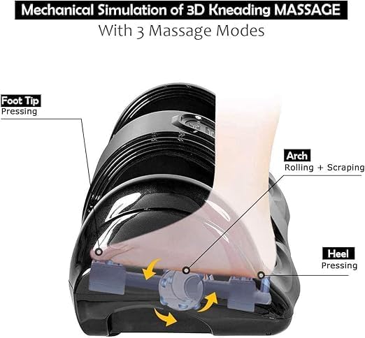 Image for Air Pressing Rolling Therapy Foot Massager (Black)