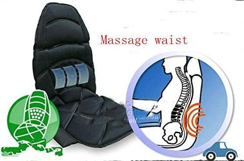 Image for Massage Chair for Car and Home, Classic Style, Black, Quilted, 12V, 1kg, Relaxing, Massage Function