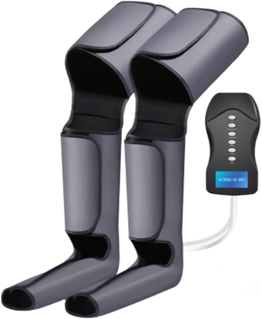 Compression Sleeve Lymphatic Drainage Device for Legs, Feet, Arms and Abdomen, Massager, Easy to Adjust and Use, 6 Air Chambers, Professional Effectiveness