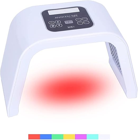 Image for 6 Color LCD Face Skin Care Light Machine With Spray, 178 Light Chips Foldable Facial Beauty Device for Beauty Salon(US Plug)