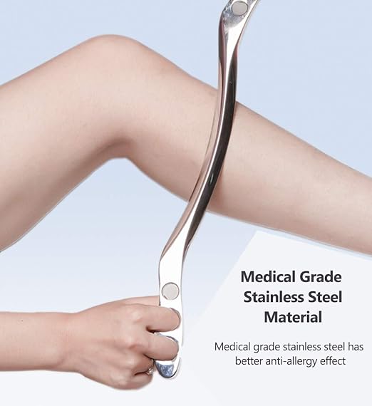 Image for Stainless Steel Gua Sha Scraping Massage Tool, IASTM Tools Great Soft Tissue Mobilization Tool 17inch Long