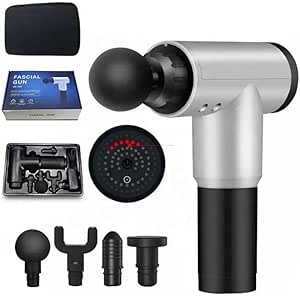 Massage Gun, Deep Tissue Percussion Massager for Pain Relief, 6 Speeds Handheld Electric Body Massager, Portable Super Quiet Massage Gun for Shoulder, Body, Back Relaxation