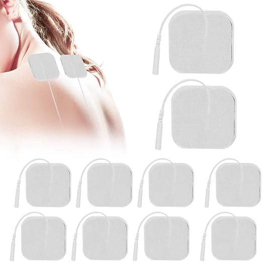 Phyzioline Tens Electrodes, Replacement Pad for Body Electrode Pad, Massager Instrument, 5 x 5 cm Electrode Patch, Physiotherapy