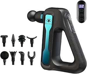 ELITE Massager - Percussive Therapy Deep Tissue Massage Gun with Advanced Ergonomic Design (GMG-003 Gold)