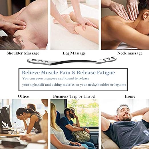 Image for Stainless Steel Gua Sha Scraping Massage Tool, IASTM Tools Great Soft Tissue Mobilization Tool 17inch Long