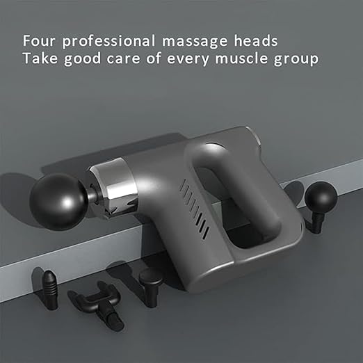 Image for Muscle Massager Gun,Handheld Electric Deep Tissue Percussion Massager 6 Speeds with Ultra-Quiet,Muscle Massage Gun for Home,Gym,Office Use,4 Massage Heads-multi color