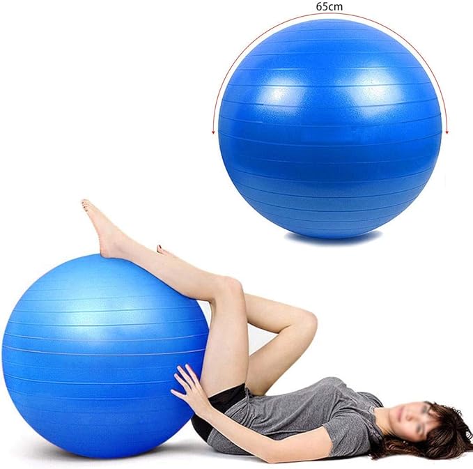 Image for Anti burst gym exercise sports swiss yoga aerobic body fitness ball (65cm, blue)