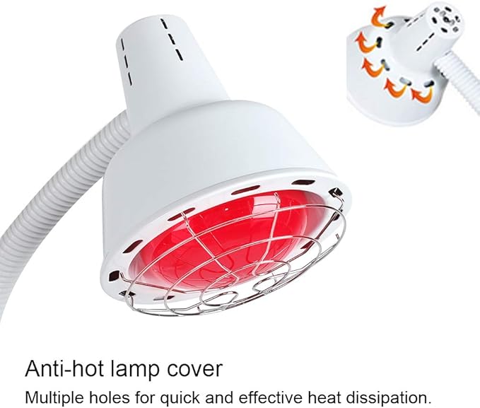 Image for Infrared Light Heating Floor Lamp 275W for Thermotherapy Muscle Pain Relief Accupuncture Beauty Treatment Dimmable Heat with Stand & Flexible Arm