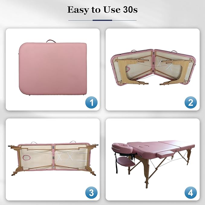 Image for Portable Massage Bed Lash Bed Facial Table SPA Beds Height Adjustable Salon Tattoo Esthetician Bed with Carrying Bag & Accessories for Shop & Home