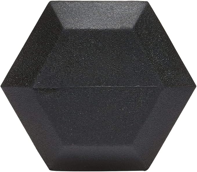 Image for Rubber Encased Dumbbell Set Hex Rubber Dumbbell Solid Iron Hex Dumbbells - 5KG x 2
