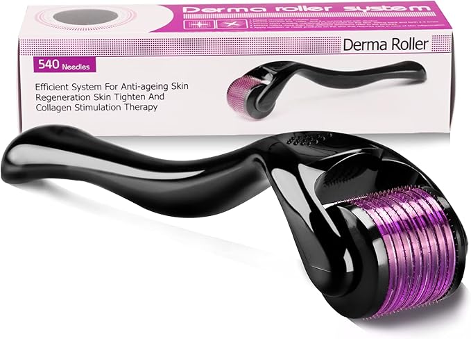 Derma Roller Medical Titanium Needles 540, PURPLE, 1.5 mm, ROLLER