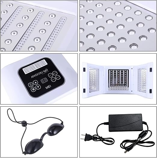 Image for 6 Color LCD Face Skin Care Light Machine With Spray, 178 Light Chips Foldable Facial Beauty Device for Beauty Salon(US Plug)