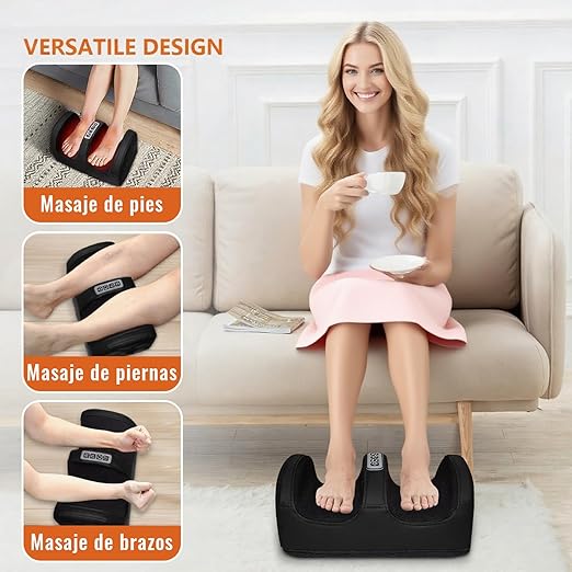 Image for Shiatsu Foot Massager Machine with Heat,Vibration,Rolling Compression Foot Massager Machine,Deep Tissue Massager for Foot and Calf Massage,Gifts for Mom and Dad