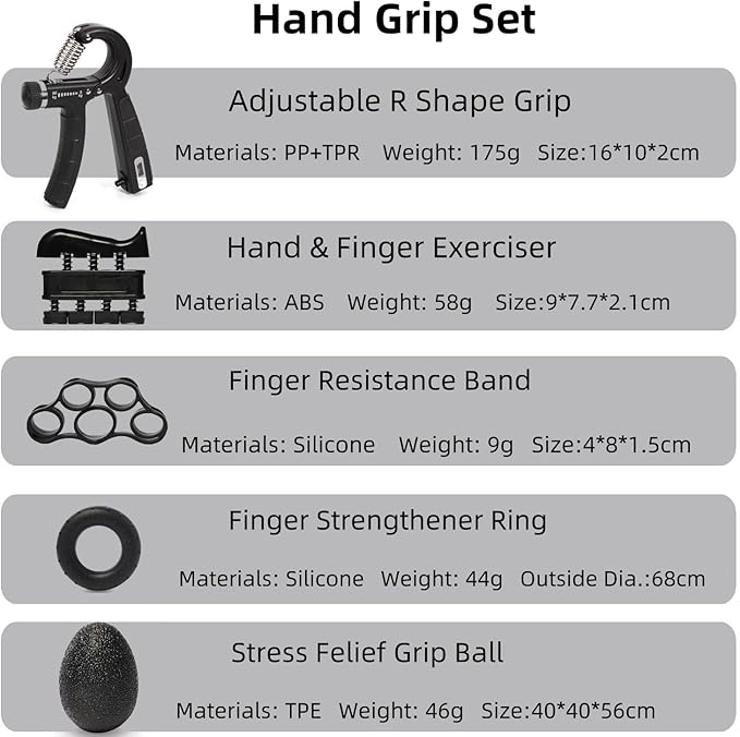 Image for Hand Grip Strengthener,Adjustable Resistance Hand Grip for Exercises - Multi Color