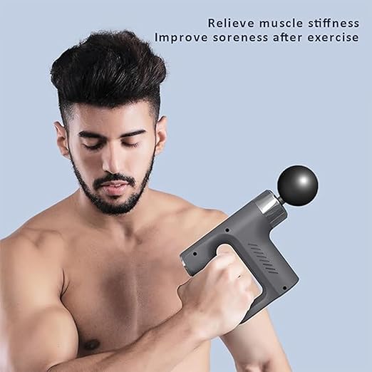 Image for Muscle Massager Gun,Handheld Electric Deep Tissue Percussion Massager 6 Speeds with Ultra-Quiet,Muscle Massage Gun for Home,Gym,Office Use,4 Massage Heads-multi color