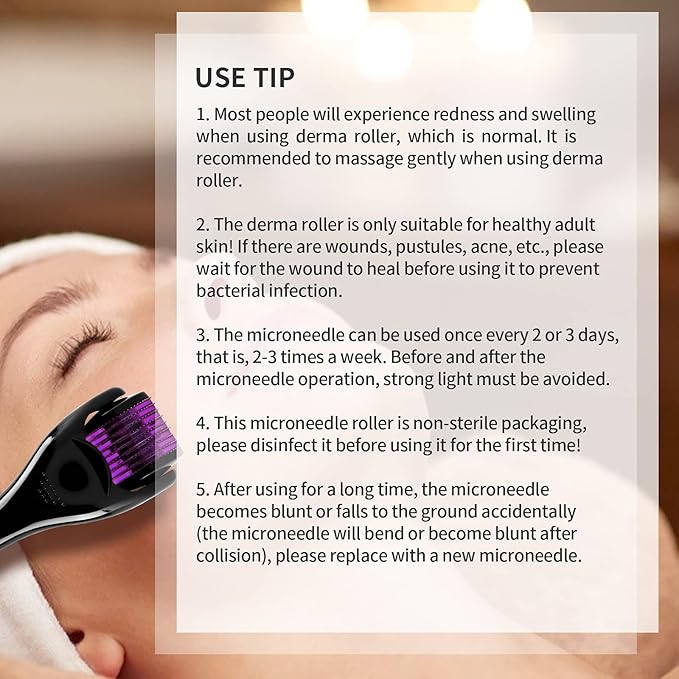 Image for Derma Roller Medical Titanium Needles 540, PURPLE, 1.5 mm, ROLLER