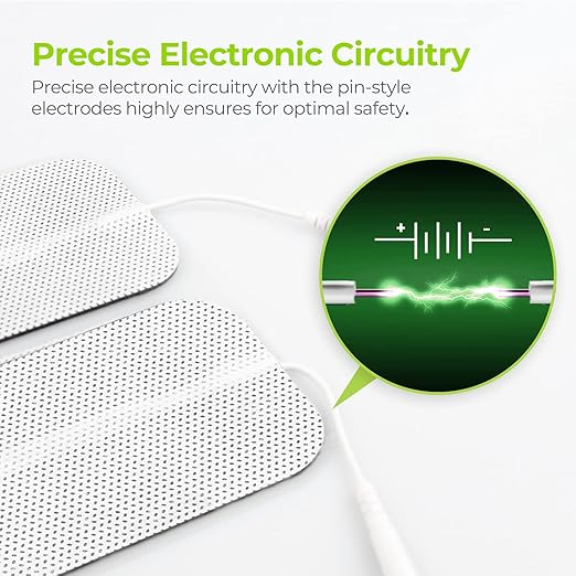 Image for AUVON TENS Unit Pads 2"X4" 10 Pcs, 3rd Gen Latex-Free Rectangular Replacement Pads Electrode Patches with Upgraded Self-Stick Performance for Electrotherapy