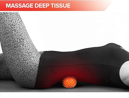 Image for Massage Lacrosse Balls for Myofascial Release, Trigger Point Therapy, Muscle Knots, and Yoga Therapy. Set of 2 Firm Balls (Blue and Red)