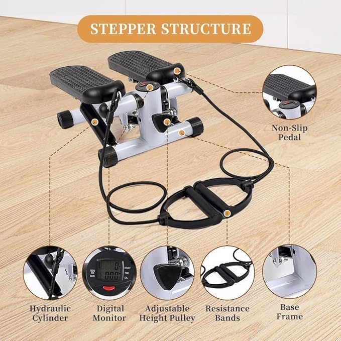 Image for 2 in 1 Dual Exercise Stepper â€“ Fitness Stepper with Patented Switchover Technology