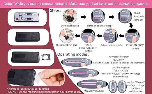 Image for Air Pressing Rolling Therapy Foot Massager (Black)