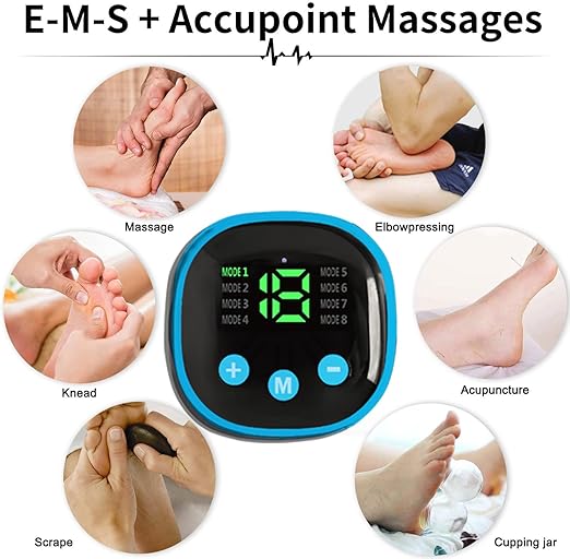 Image for Ems Leg Reshaping Foot Massager Electric Stimulator 2021 New Lcd Portable Rechargeable Mat Leg Reshaping Deep Kneading Improves Circulation Pain Relief Spa Home Office Gift