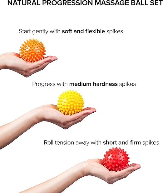 Image for Massage Lacrosse Balls for Myofascial Release, Trigger Point Therapy, Muscle Knots, and Yoga Therapy. Set of 2 Firm Balls (Blue and Red)