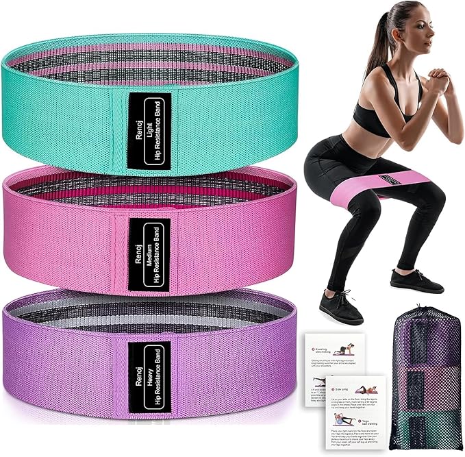 3 pcs Resistance Bands Set, Professional Non-Latex Elastic Band For Upper & Lower Body Exercise, Strength Training without Weights, Physical Therapy, Pilates, Rehab
